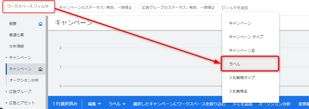 ラベル機能 活用方法 フィルタリング