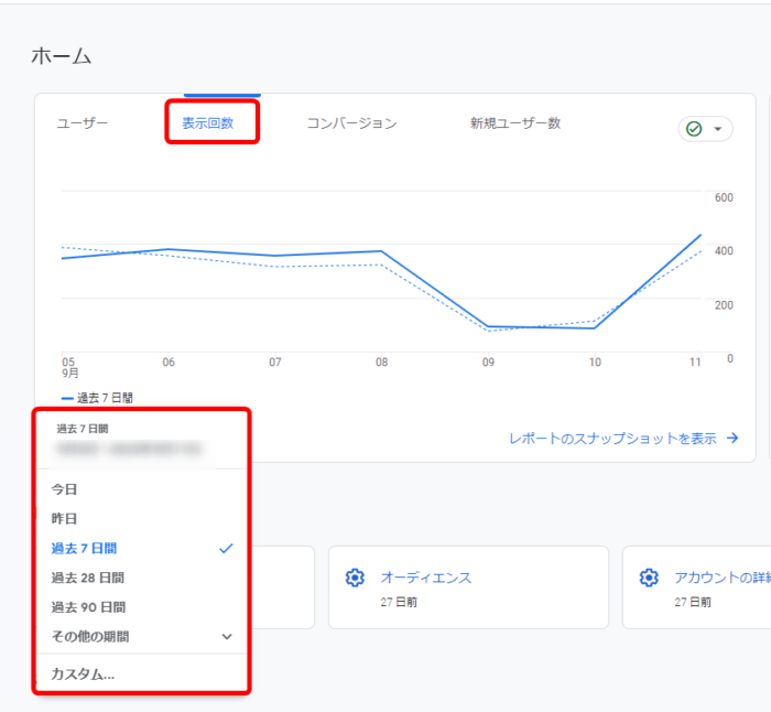 GA4 ページビュー 表示回数 確認方法