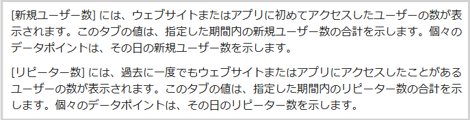 GA4 Googleアナリティクス ユーザー 定義 新規ユーザー リピーター