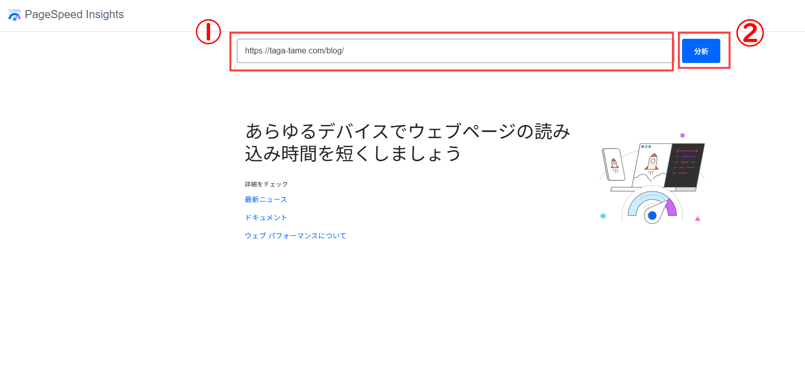 PageSpeed Insights 分析